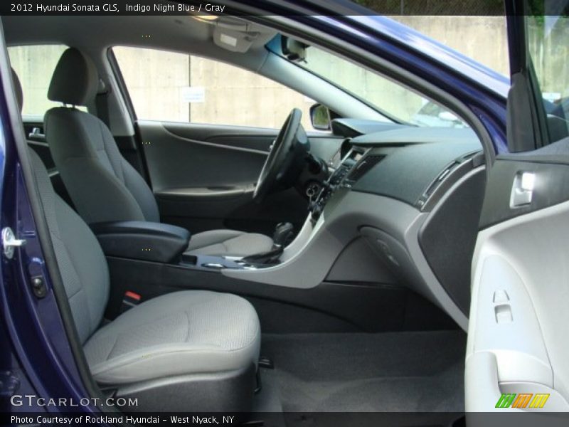 Indigo Night Blue / Gray 2012 Hyundai Sonata GLS