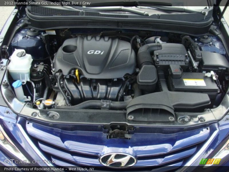 Indigo Night Blue / Gray 2012 Hyundai Sonata GLS