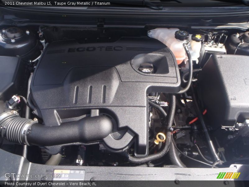 Taupe Gray Metallic / Titanium 2011 Chevrolet Malibu LS
