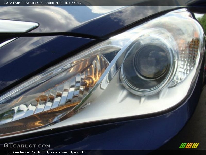 Indigo Night Blue / Gray 2012 Hyundai Sonata GLS