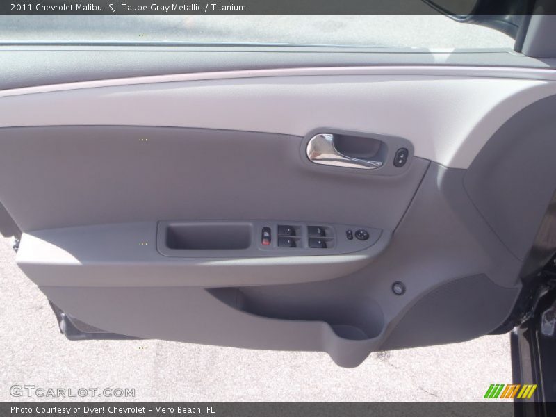 Taupe Gray Metallic / Titanium 2011 Chevrolet Malibu LS