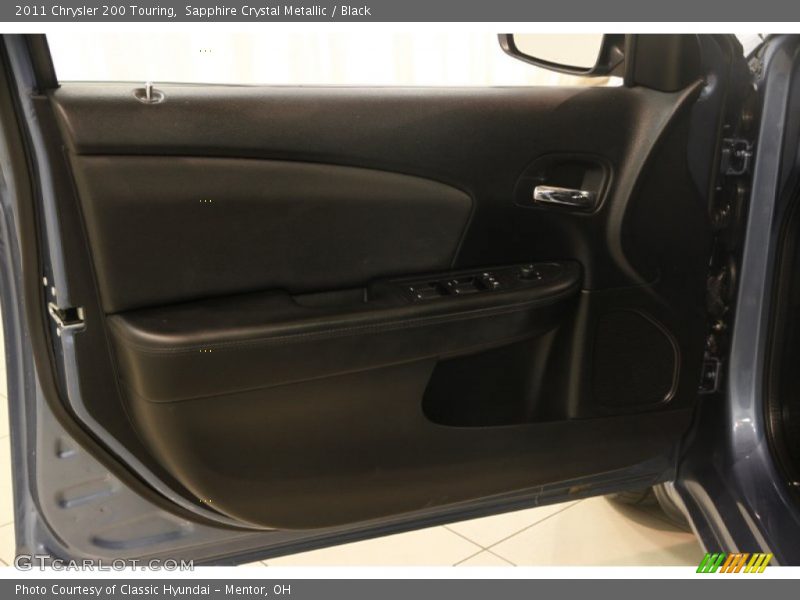Sapphire Crystal Metallic / Black 2011 Chrysler 200 Touring