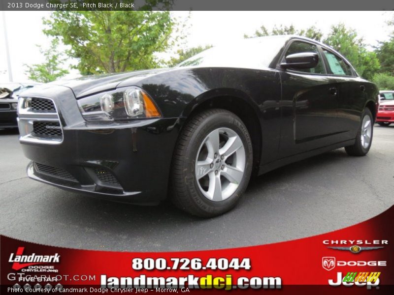 Pitch Black / Black 2013 Dodge Charger SE
