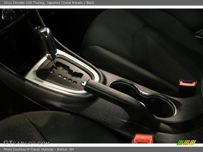 Sapphire Crystal Metallic / Black 2011 Chrysler 200 Touring