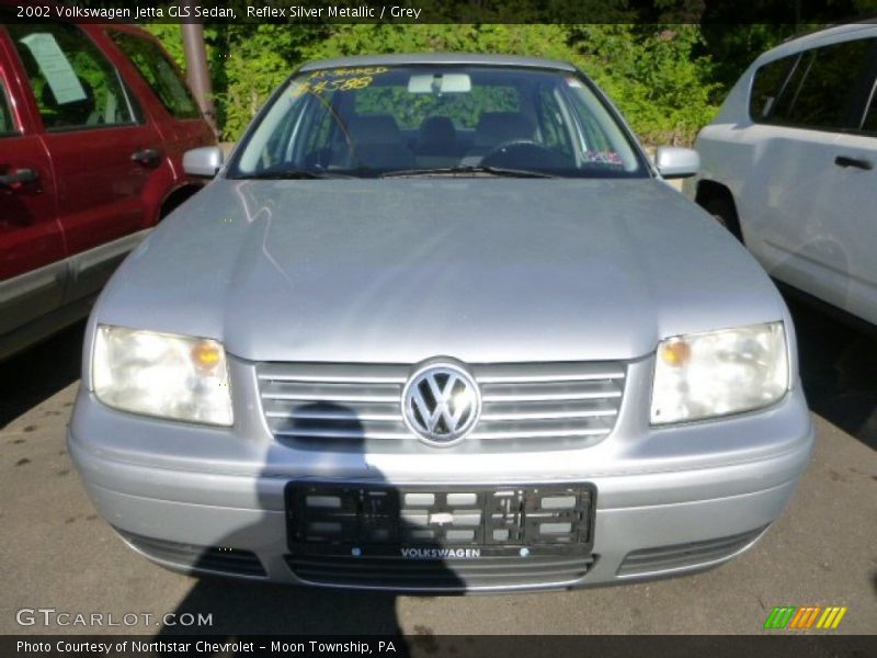 Reflex Silver Metallic / Grey 2002 Volkswagen Jetta GLS Sedan