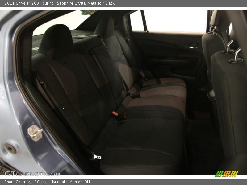 Sapphire Crystal Metallic / Black 2011 Chrysler 200 Touring
