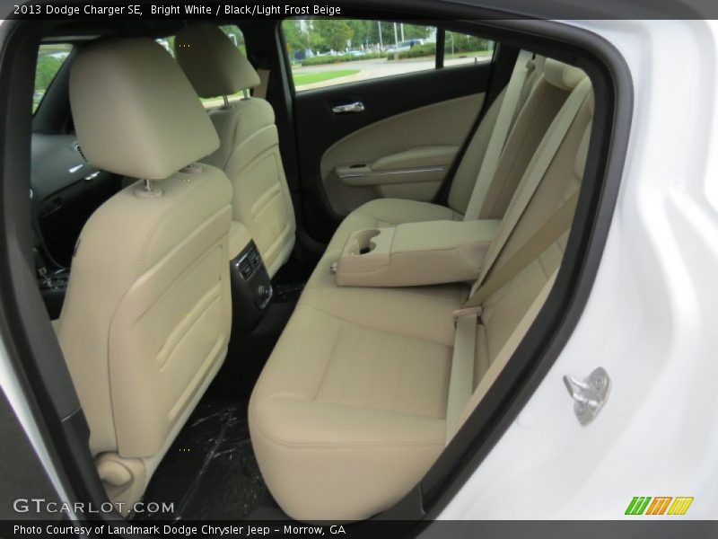 Bright White / Black/Light Frost Beige 2013 Dodge Charger SE