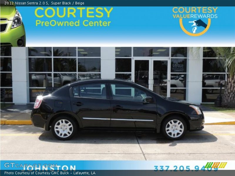 Super Black / Beige 2012 Nissan Sentra 2.0 S