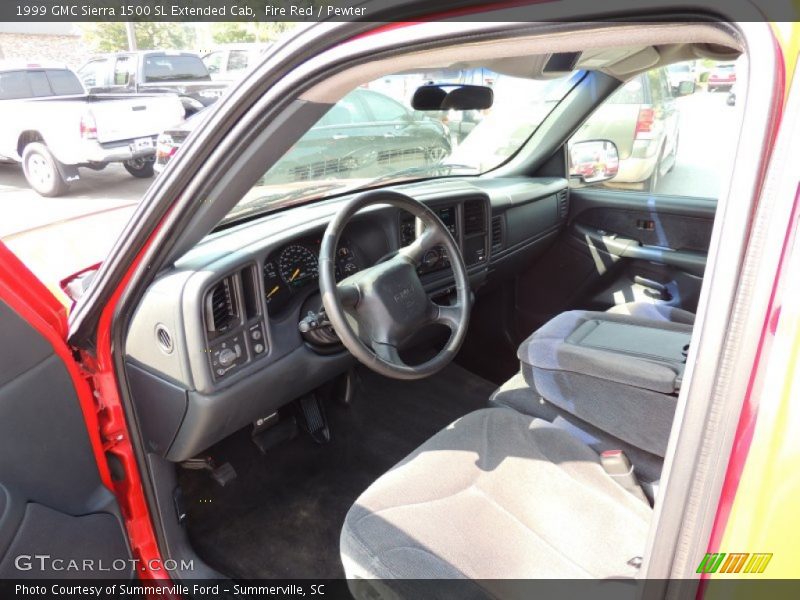 Fire Red / Pewter 1999 GMC Sierra 1500 SL Extended Cab