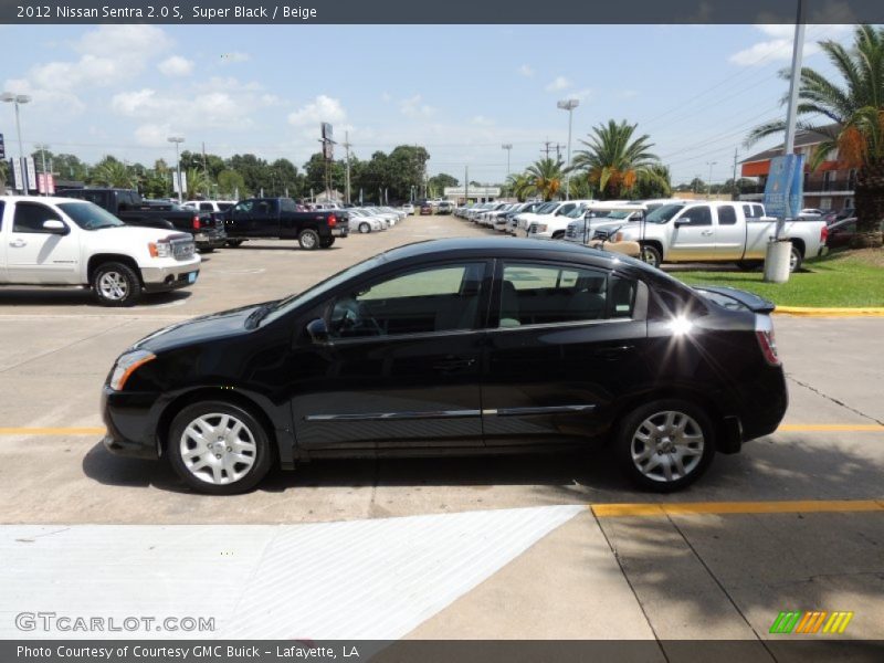 Super Black / Beige 2012 Nissan Sentra 2.0 S