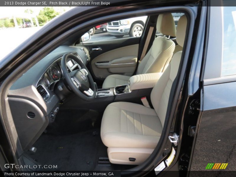 Pitch Black / Black/Light Frost Beige 2013 Dodge Charger SE