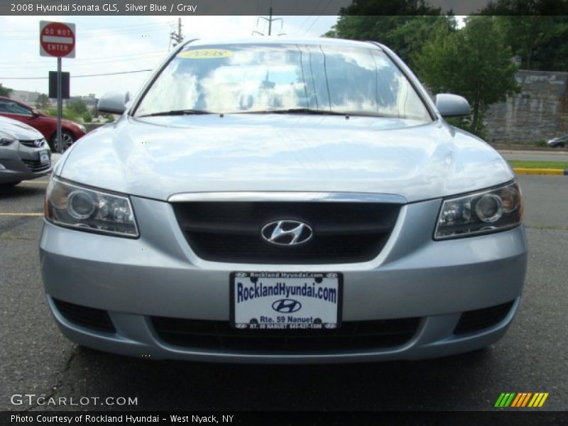 Silver Blue / Gray 2008 Hyundai Sonata GLS