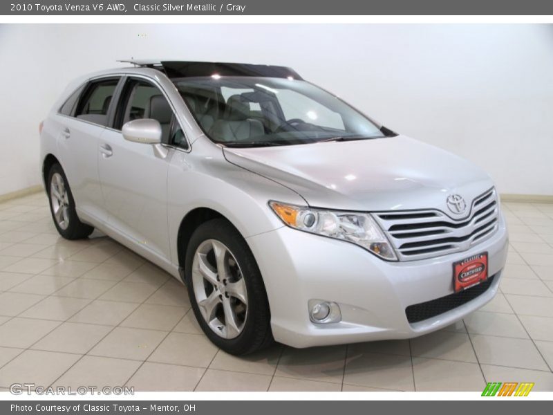 Classic Silver Metallic / Gray 2010 Toyota Venza V6 AWD