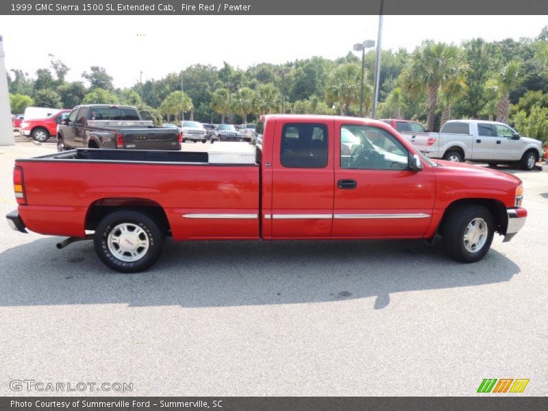 Fire Red / Pewter 1999 GMC Sierra 1500 SL Extended Cab
