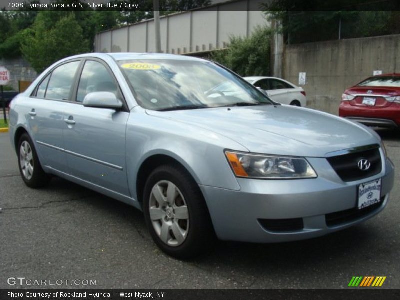 Silver Blue / Gray 2008 Hyundai Sonata GLS