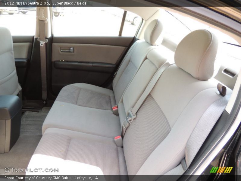 Super Black / Beige 2012 Nissan Sentra 2.0 S