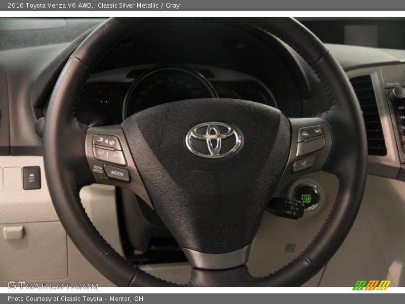 Classic Silver Metallic / Gray 2010 Toyota Venza V6 AWD