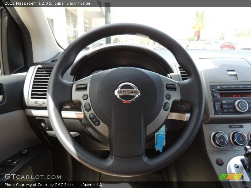 Super Black / Beige 2012 Nissan Sentra 2.0 S