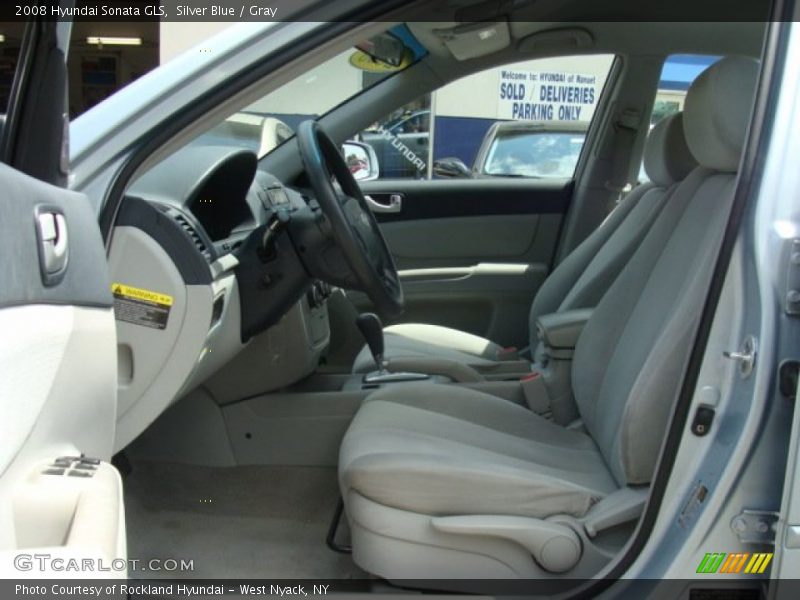 Silver Blue / Gray 2008 Hyundai Sonata GLS