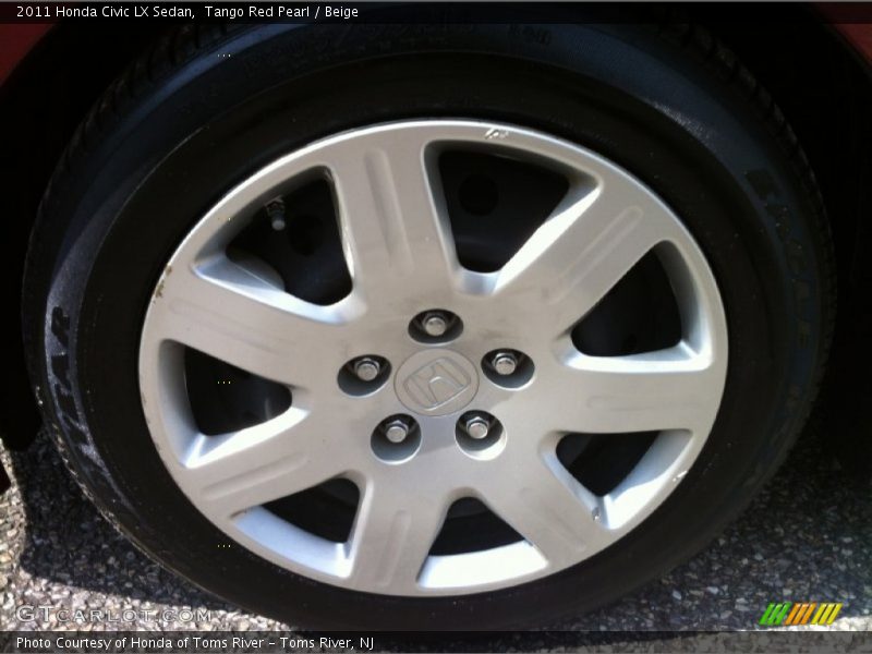 Tango Red Pearl / Beige 2011 Honda Civic LX Sedan