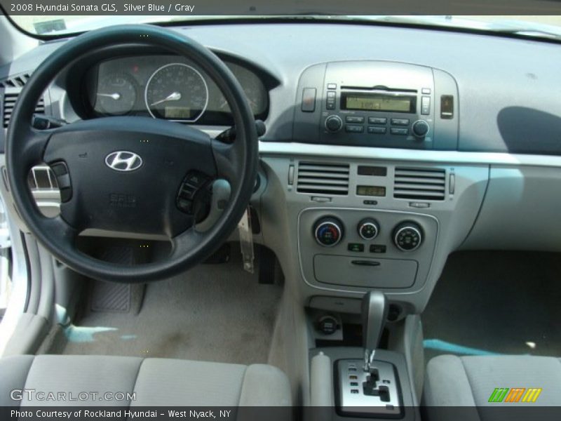 Silver Blue / Gray 2008 Hyundai Sonata GLS
