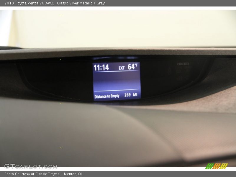 Classic Silver Metallic / Gray 2010 Toyota Venza V6 AWD
