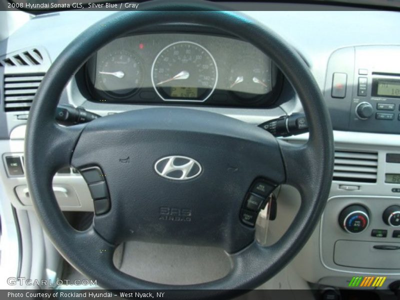 Silver Blue / Gray 2008 Hyundai Sonata GLS
