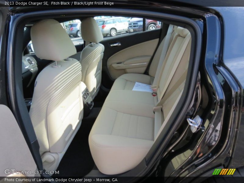 Pitch Black / Black/Light Frost Beige 2013 Dodge Charger SE