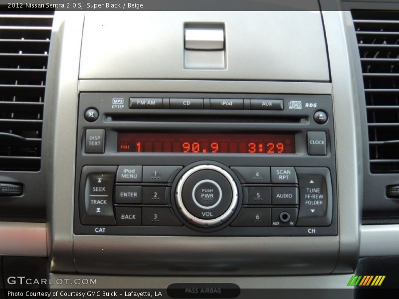 Super Black / Beige 2012 Nissan Sentra 2.0 S