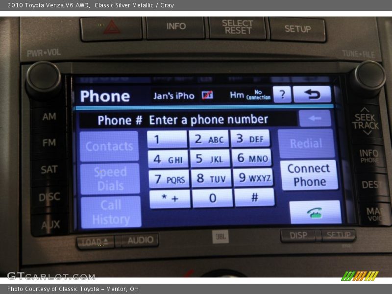 Classic Silver Metallic / Gray 2010 Toyota Venza V6 AWD
