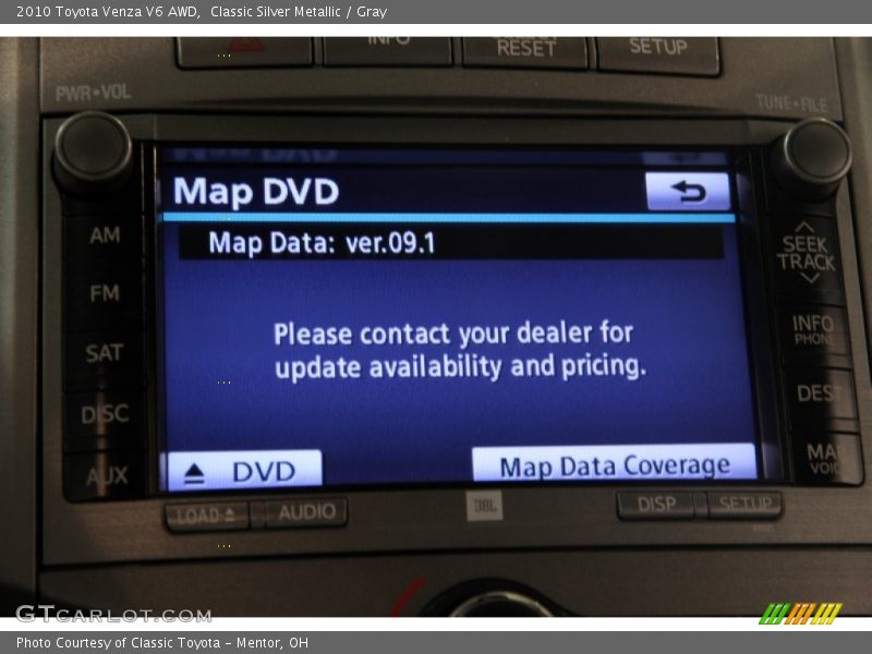 Classic Silver Metallic / Gray 2010 Toyota Venza V6 AWD