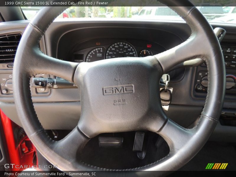 Fire Red / Pewter 1999 GMC Sierra 1500 SL Extended Cab