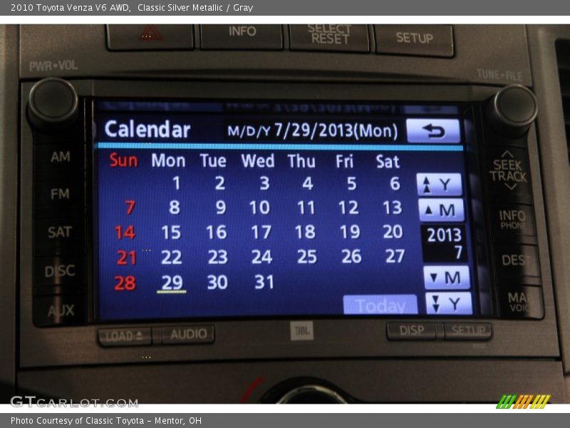 Classic Silver Metallic / Gray 2010 Toyota Venza V6 AWD