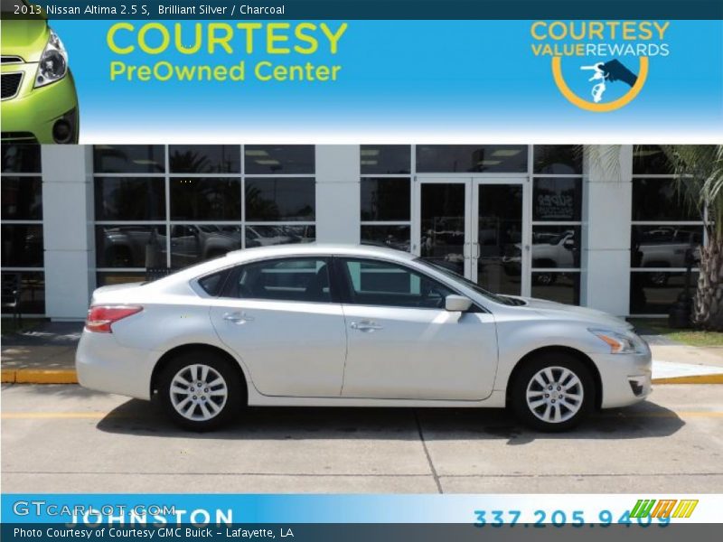 Brilliant Silver / Charcoal 2013 Nissan Altima 2.5 S