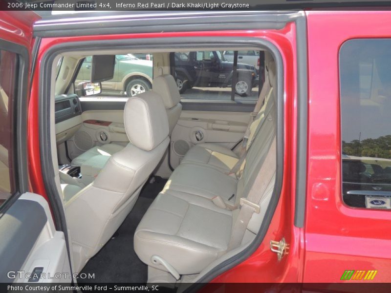 Inferno Red Pearl / Dark Khaki/Light Graystone 2006 Jeep Commander Limited 4x4