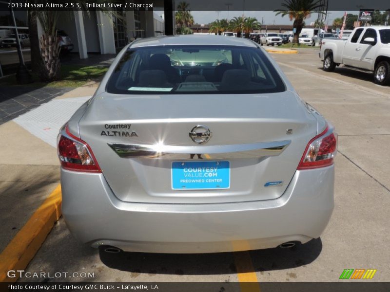 Brilliant Silver / Charcoal 2013 Nissan Altima 2.5 S
