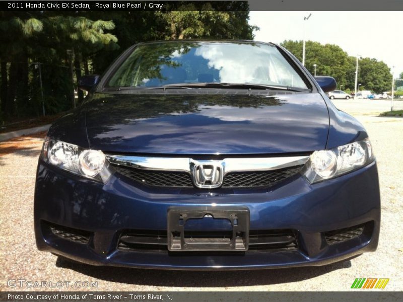 Royal Blue Pearl / Gray 2011 Honda Civic EX Sedan