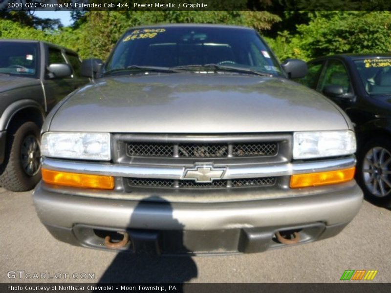 Pewter Metallic / Graphite 2003 GMC Sonoma SLS Extended Cab 4x4