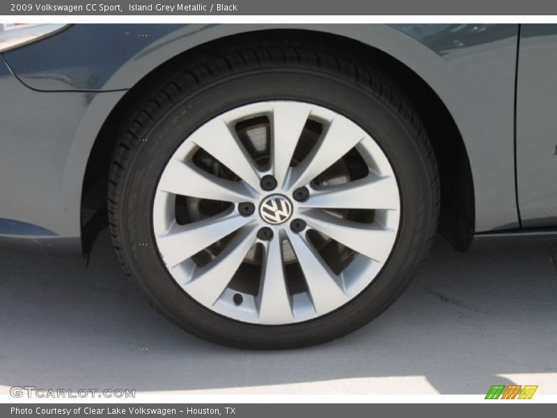 Island Grey Metallic / Black 2009 Volkswagen CC Sport