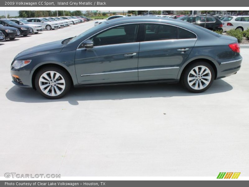 Island Grey Metallic / Black 2009 Volkswagen CC Sport