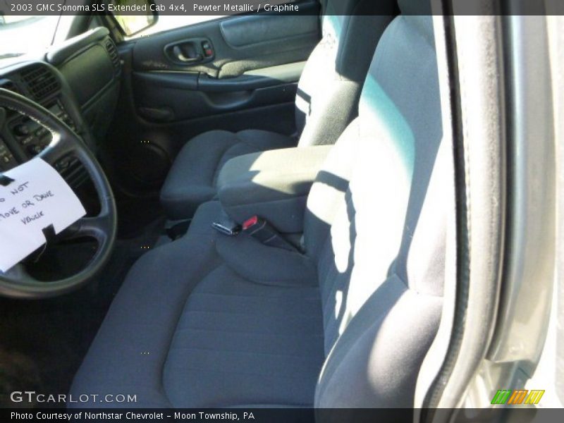 Pewter Metallic / Graphite 2003 GMC Sonoma SLS Extended Cab 4x4