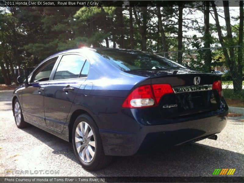 Royal Blue Pearl / Gray 2011 Honda Civic EX Sedan