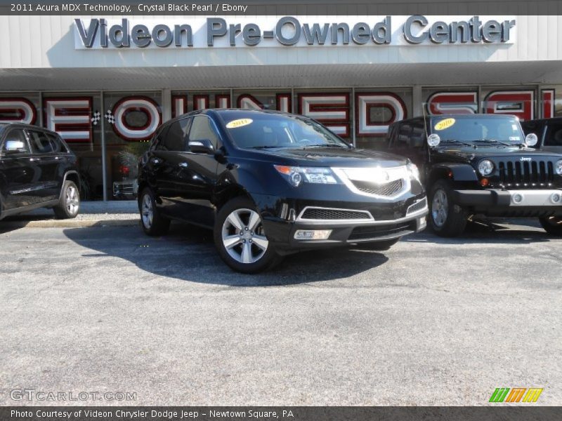 Crystal Black Pearl / Ebony 2011 Acura MDX Technology