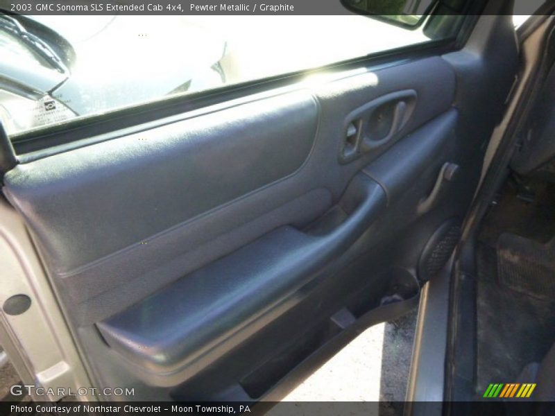 Pewter Metallic / Graphite 2003 GMC Sonoma SLS Extended Cab 4x4