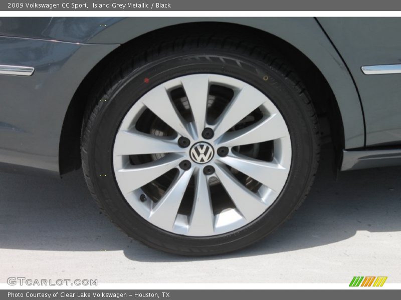 Island Grey Metallic / Black 2009 Volkswagen CC Sport