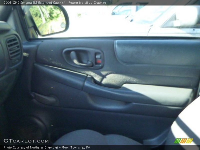 Pewter Metallic / Graphite 2003 GMC Sonoma SLS Extended Cab 4x4