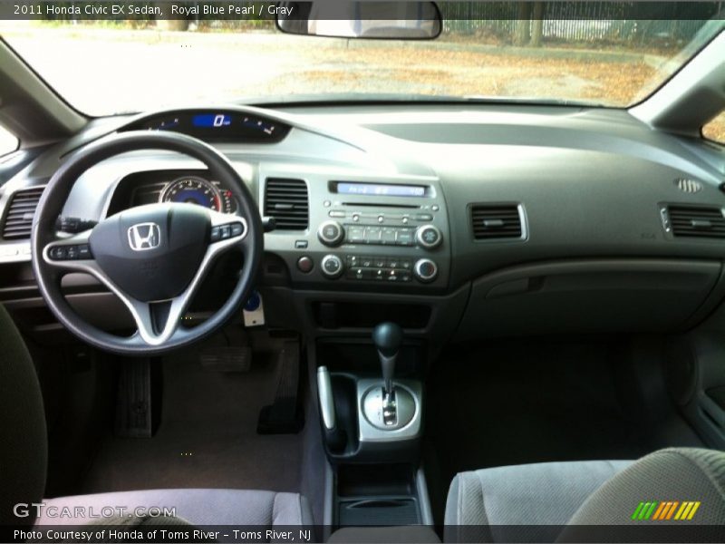 Royal Blue Pearl / Gray 2011 Honda Civic EX Sedan