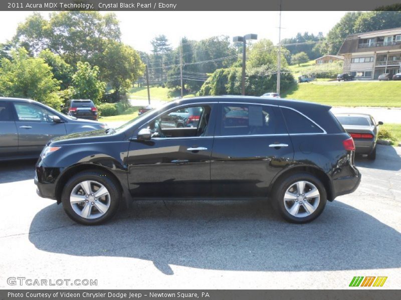 Crystal Black Pearl / Ebony 2011 Acura MDX Technology