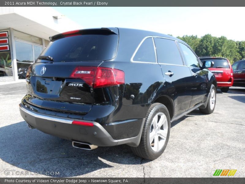 Crystal Black Pearl / Ebony 2011 Acura MDX Technology