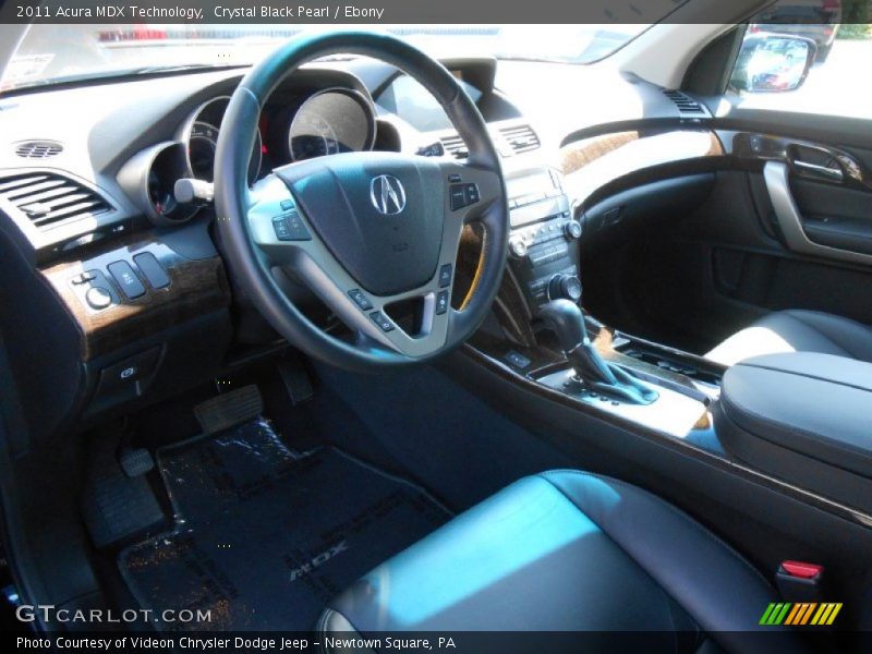 Crystal Black Pearl / Ebony 2011 Acura MDX Technology